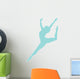 Ballet Silhouette Blue Wall Decal