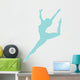 Ballet Silhouette Blue Wall Decal