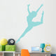 Ballet Silhouette Blue Wall Decal