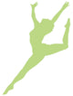 Lime Green Attitude Ballet Wall Decal