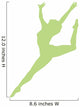 Lime Green Attitude Ballet Wall Decal