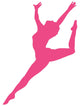Hot Pink Attitude Ballet Wall Decal