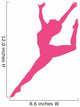 Hot Pink Attitude Ballet Wall Decal