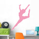 Pink Attitude Ballerina Wall Decal