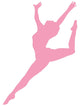 Pink Attitude Ballerina Wall Decal