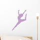 Purple Attitude Ballerina Wall Decal
