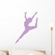 Purple Attitude Ballerina Wall Decal