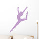 Purple Attitude Ballerina Wall Decal