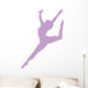 Purple Attitude Ballerina Wall Decal
