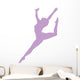 Purple Attitude Ballerina Wall Decal