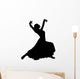 Black Flamenco Dancer Wall Decal