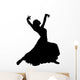 Black Flamenco Dancer Wall Decal