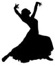 Black Flamenco Dancer Wall Decal