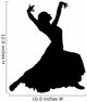 Black Flamenco Dancer Wall Decal