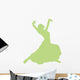 Lime Green Flamenco Dancer Wall Decal