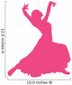 Hot Pink Flamenco Dancer Wall Decal