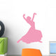 Light Pink Flamenco Dancer Wall Decal
