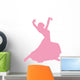 Light Pink Flamenco Dancer Wall Decal