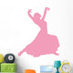 Light Pink Flamenco Dancer Wall Decal