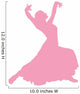 Light Pink Flamenco Dancer Wall Decal