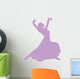 Purple Flamenco Dancer Wall Decal