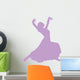 Purple Flamenco Dancer Wall Decal