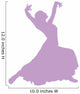 Purple Flamenco Dancer Wall Decal