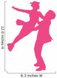 Hot Pink Ballet Dancers Wall Decal