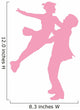 Pink Coupled Ballet Dancers Wall Decal
