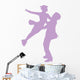 Purple Coupled Ballet Dancers Wall Decal
