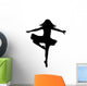 Black Ballet Couple Silhouette Wall Decal