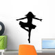 Black Ballet Couple Silhouette Wall Decal