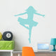 Blue Fouette Turns Ballerina Wall Decal