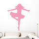 Pink Fouette Turns Ballerina Wall Decal