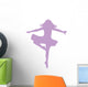 Purple Fouette Turns Ballerina Wall Decal