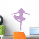 Purple Fouette Turns Ballerina Wall Decal
