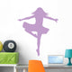 Purple Fouette Turns Ballerina Wall Decal