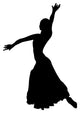 Dancing Black Flamenco Wall Decal