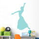 Blue Flamenco Dancer Wall Decal