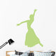 Lime Green Flamenco Dancer Wall Decal