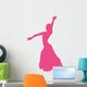 Hot Pink Flamenco Dancer Wall Decal