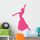 Hot Pink Flamenco Dancer Wall Decal