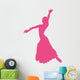 Hot Pink Flamenco Dancer Wall Decal