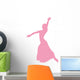 Light Pink Flamenco Dancer Wall Decal