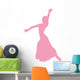 Light Pink Flamenco Dancer Wall Decal