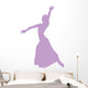 Purple Flamenco Dancer Wall Decal
