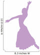 Purple Flamenco Dancer Wall Decal