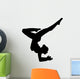 Black Ballet Dancer Silhouette Wall Decal