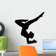 Black Ballet Dancer Silhouette Wall Decal