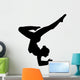 Black Ballet Dancer Silhouette Wall Decal